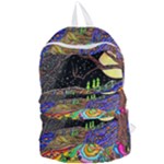 Nature Moon Psychedelic Painting Foldable Lightweight Backpack