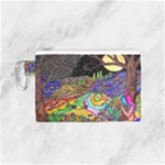 Nature Moon Psychedelic Painting Canvas Cosmetic Bag (Small)
