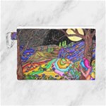 Nature Moon Psychedelic Painting Canvas Cosmetic Bag (Large)