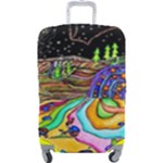 Nature Moon Psychedelic Painting Luggage Cover (Large)