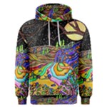 Nature Moon Psychedelic Painting Men s Overhead Hoodie