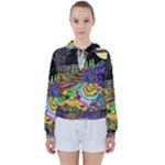 Nature Moon Psychedelic Painting Women s Tie Up Sweat