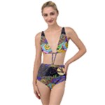 Nature Moon Psychedelic Painting Tied Up Two Piece Swimsuit