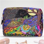 Nature Moon Psychedelic Painting Make Up Pouch (Medium)