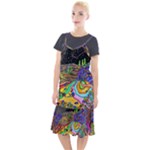 Nature Moon Psychedelic Painting Camis Fishtail Dress