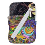 Nature Moon Psychedelic Painting Belt Pouch Bag (Large)