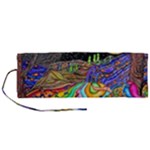 Nature Moon Psychedelic Painting Roll Up Canvas Pencil Holder (M)