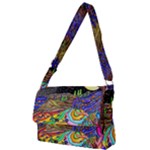 Nature Moon Psychedelic Painting Full Print Messenger Bag (L)