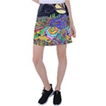 Nature Moon Psychedelic Painting Tennis Skirt