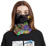 Nature Moon Psychedelic Painting Face Covering Bandana (Two Sides)