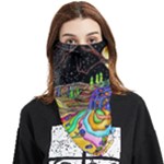 Nature Moon Psychedelic Painting Face Covering Bandana (Triangle)