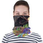 Nature Moon Psychedelic Painting Face Seamless Bandana (Adult)