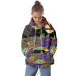 Nature Moon Psychedelic Painting Kids  Oversized Hoodie