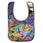 Nature Moon Psychedelic Painting Baby Bib