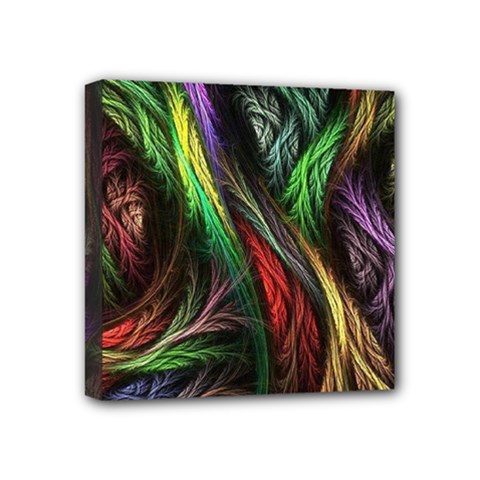 Abstract Psychedelic Mini Canvas 4  x 4  (Stretched) from ArtsNow.com