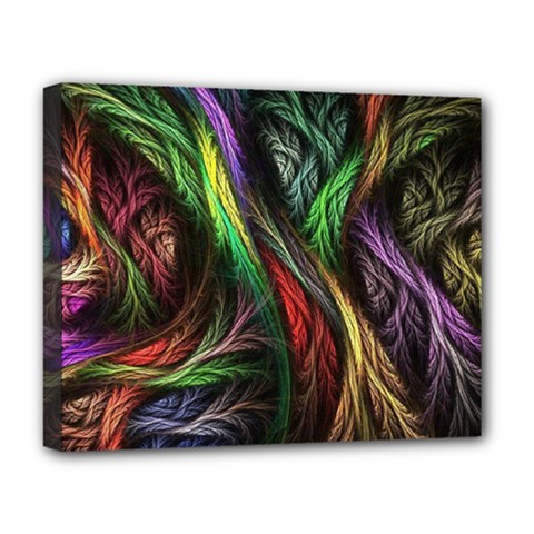 Abstract Psychedelic Deluxe Canvas 20  x 16  (Stretched) from ArtsNow.com