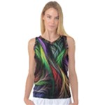 Abstract Psychedelic Women s Basketball Tank Top