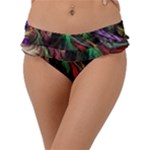 Abstract Psychedelic Frill Bikini Bottoms