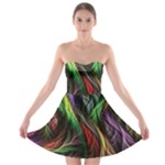 Abstract Psychedelic Strapless Bra Top Dress
