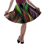 Abstract Psychedelic A-line Skater Skirt