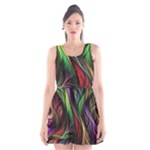Abstract Psychedelic Scoop Neck Skater Dress