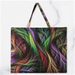Abstract Psychedelic Zipper Large Tote Bag