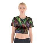 Abstract Psychedelic Cotton Crop Top