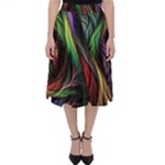 Abstract Psychedelic Classic Midi Skirt