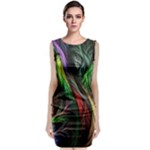 Abstract Psychedelic Classic Sleeveless Midi Dress