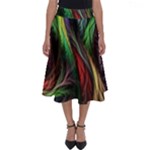 Abstract Psychedelic Perfect Length Midi Skirt