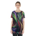 Abstract Psychedelic Skirt Hem Sports Top