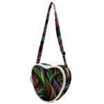 Abstract Psychedelic Heart Shoulder Bag
