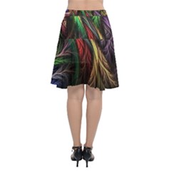 Chiffon Wrap Front Skirt 