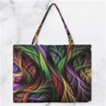 Abstract Psychedelic Zipper Medium Tote Bag