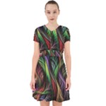 Abstract Psychedelic Adorable in Chiffon Dress