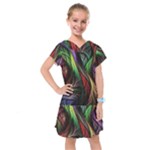 Abstract Psychedelic Kids  Drop Waist Dress