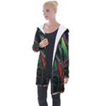 Abstract Psychedelic Longline Hooded Cardigan