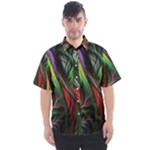 Abstract Psychedelic Men s Short Sleeve Shirt
