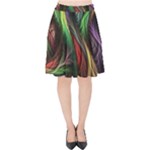 Abstract Psychedelic Velvet High Waist Skirt