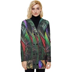 Button Up Hooded Coat  