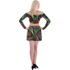 Off Shoulder Top with Mini Skirt Set 