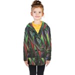 Abstract Psychedelic Kids  Double Breasted Button Coat