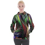 Abstract Psychedelic Women s Hooded Pullover