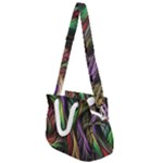 Abstract Psychedelic Rope Handles Shoulder Strap Bag
