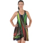 Abstract Psychedelic Show Some Back Chiffon Dress