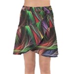 Abstract Psychedelic Wrap Front Skirt