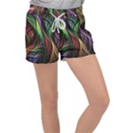Abstract Psychedelic Women s Velour Lounge Shorts