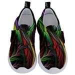 Abstract Psychedelic Kids  Velcro No Lace Shoes