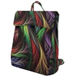 Abstract Psychedelic Flap Top Backpack