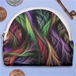 Abstract Psychedelic Horseshoe Style Canvas Pouch